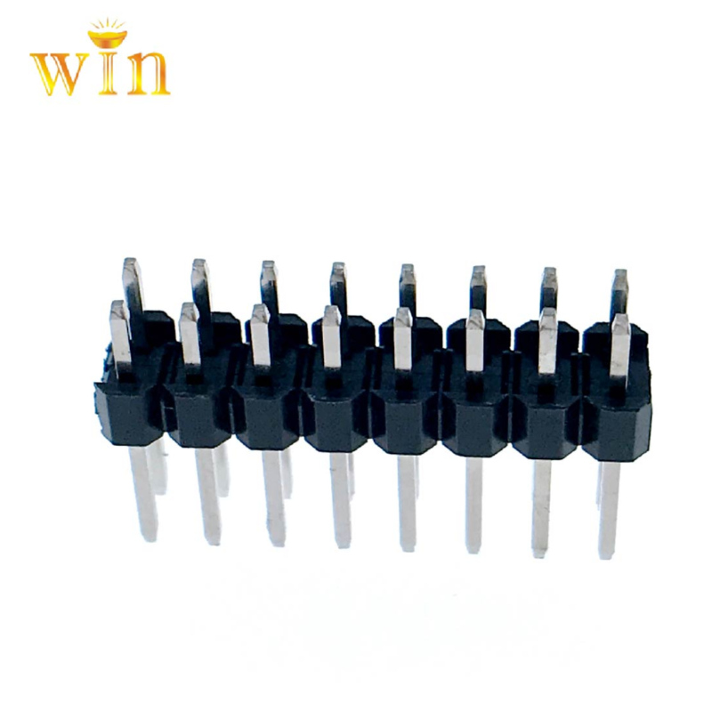 2.54mm 2x8P Dual Row Double Pin Pin Header 3.0mm-9.2mm