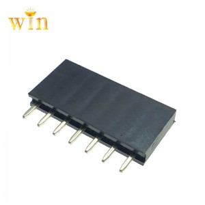 1x7P 180 ° Đầu pinnhúng dọc ổ cắmnữ H8.5mm