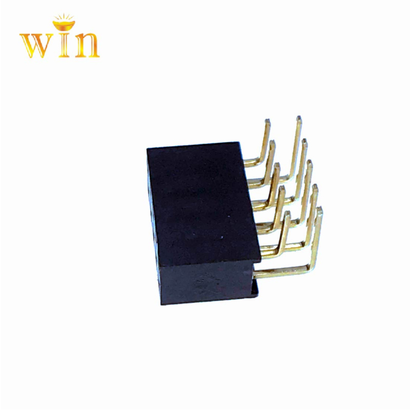 2.54mm 2x5p góc phảinhúng hai hàng pin Ổ cắmnữ