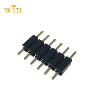 2,54mm 6p tiêu đề pin đơn thiếc liên hệ đồng thau