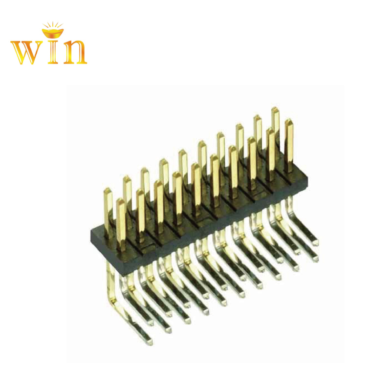 1x10p 2x13p 2x25p 90 ° Phải góc Pin Header Conector